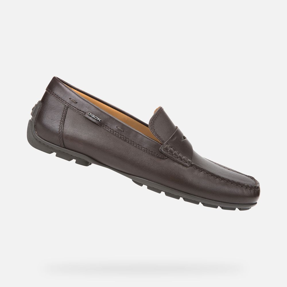 Geox Erkek Loafers Kahverengi - Moner 2Fit - PXK-631427